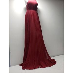 XTAREN red burgundy dress ballgown has tags